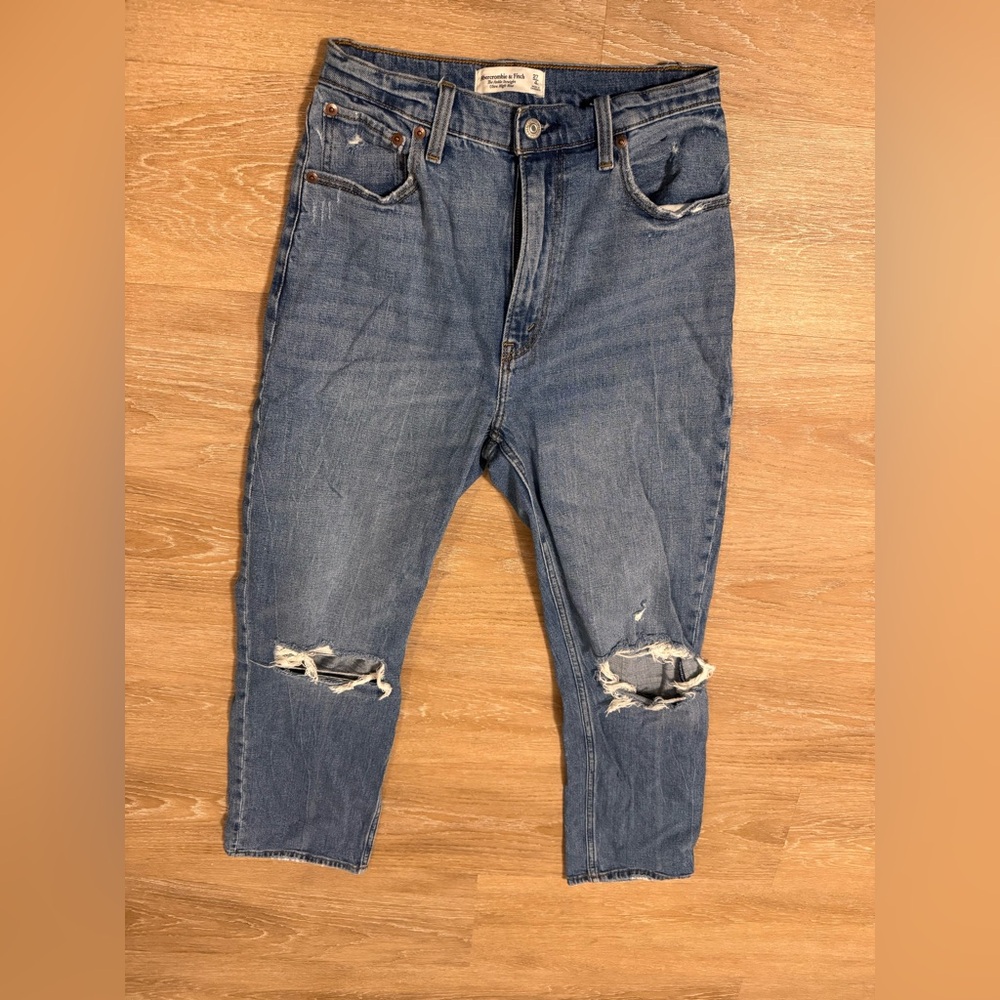 Abercrombie & Fitch Women’s Ankle Straight Ultra High Rise Jeans